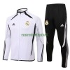 Real Madrid Ensemble Vestes d'Entraînement 22-23 Blanche Noire Pour Homme